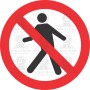 Proibido trânsito de pedestres 